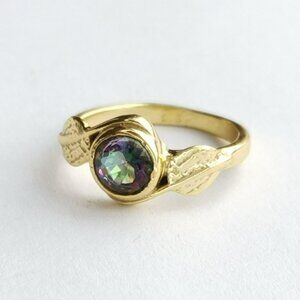 New Mystic Topaz Ring in 14k gold fill size 6